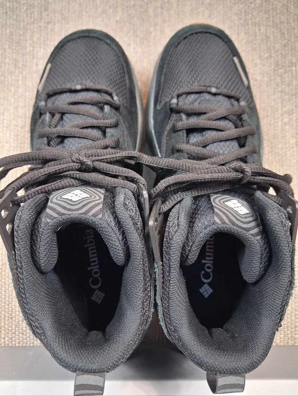 Columbia Mens Benson Mid Lightweight Trail Hiking Shoes Athletic Black Size 7